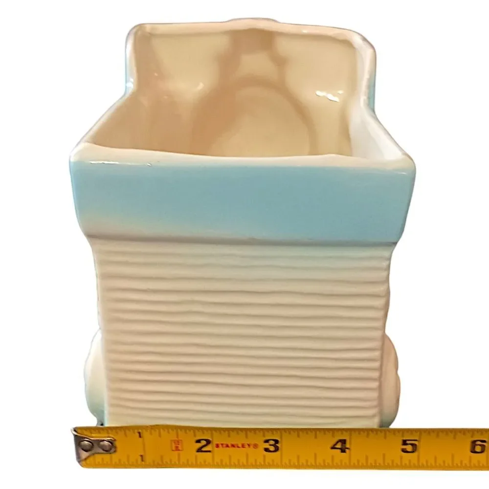 Vintage Baby Planter Decor Vase Ceramic Train Bear Butterfly‎ Colorful Large MCM